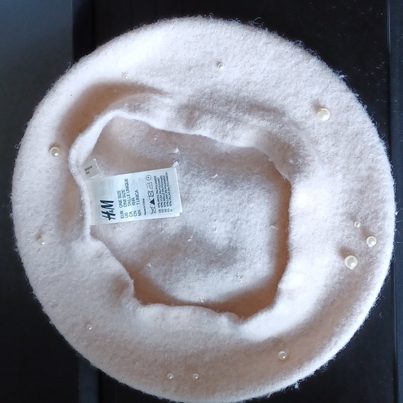 H&M wool  pearls beret one size - Picture 4 of 8